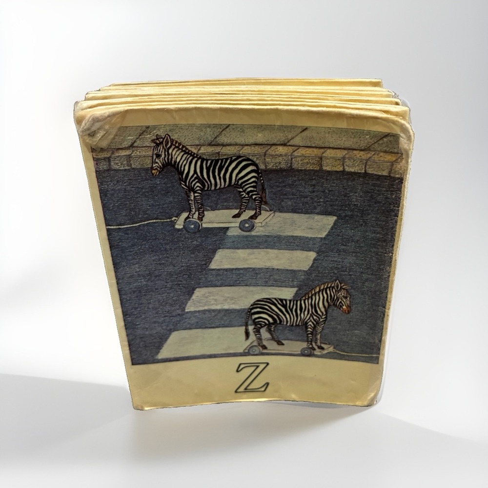 Vintage A Folding Alphabet Book P-Z By Monika Beisner